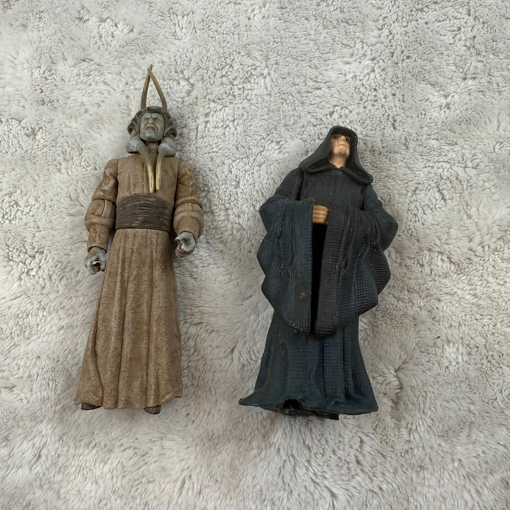 Vintage Star Wars 1998 Emperor Palpatine & Advisor Action Figures Lot